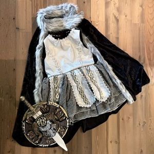 Wishcraft by Chasing Fireflies warrior costume size 8 girl’s Halloween Viking
